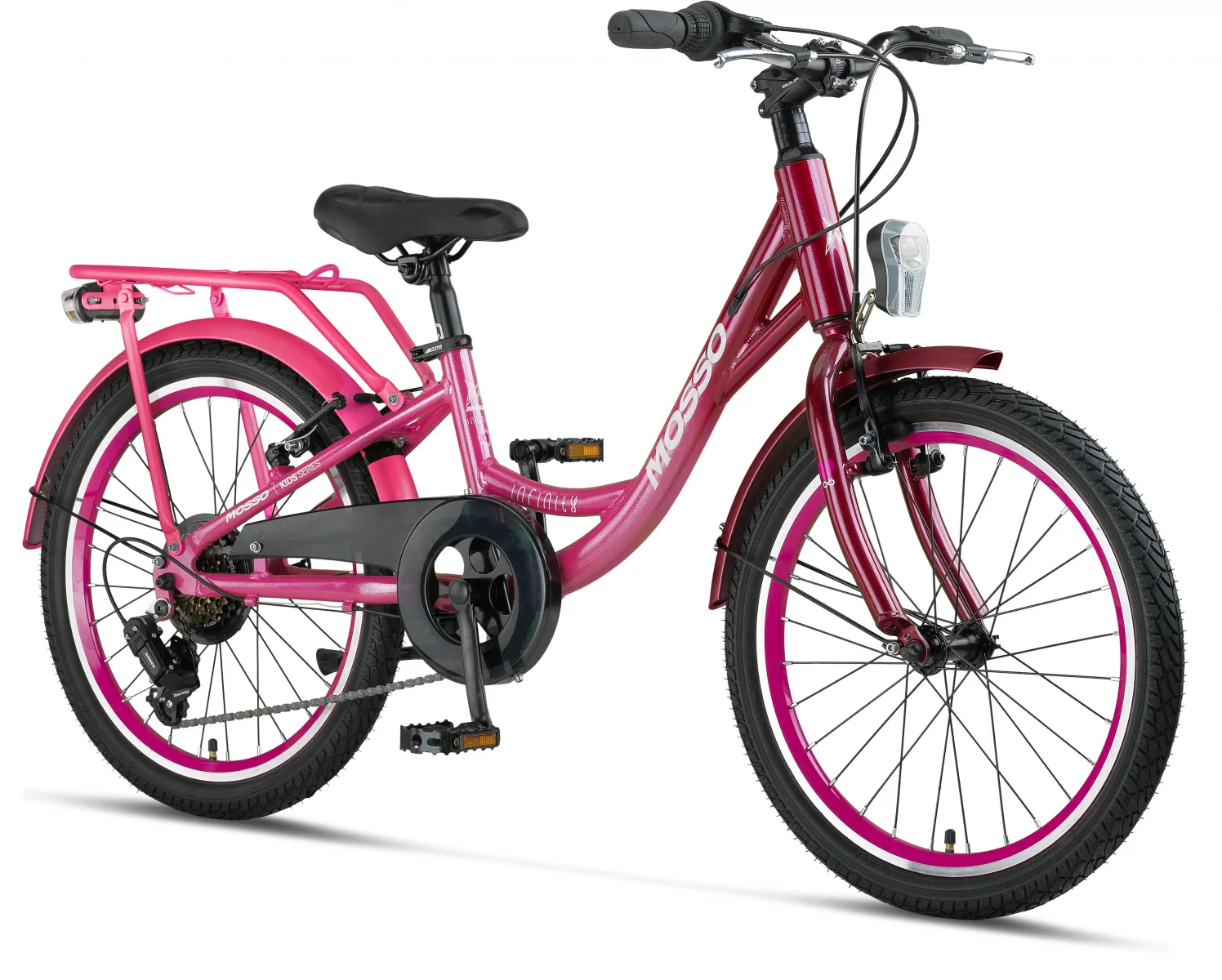 MOSSO INFINITY-20-V KIZ ÇOCUK BİSİKLETİ 254H 20 JANT 6 VİTES PINK FUXIA