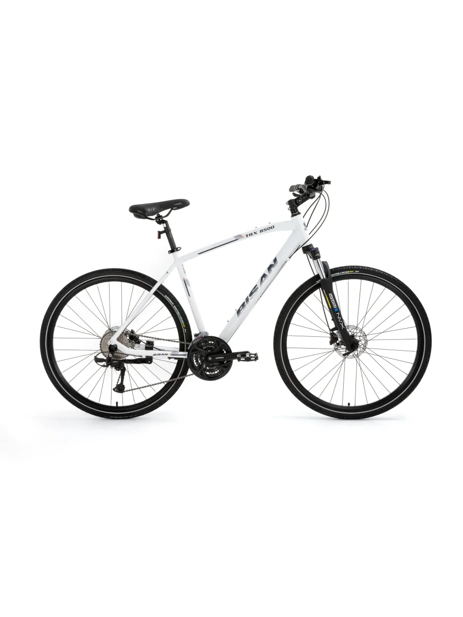 BİSAN TRX 8500 ERKEK ŞEHİR BİSİKLETİ 46CM HD 28 JANT 27 VİTES MAT BEYAZ LACİVERT