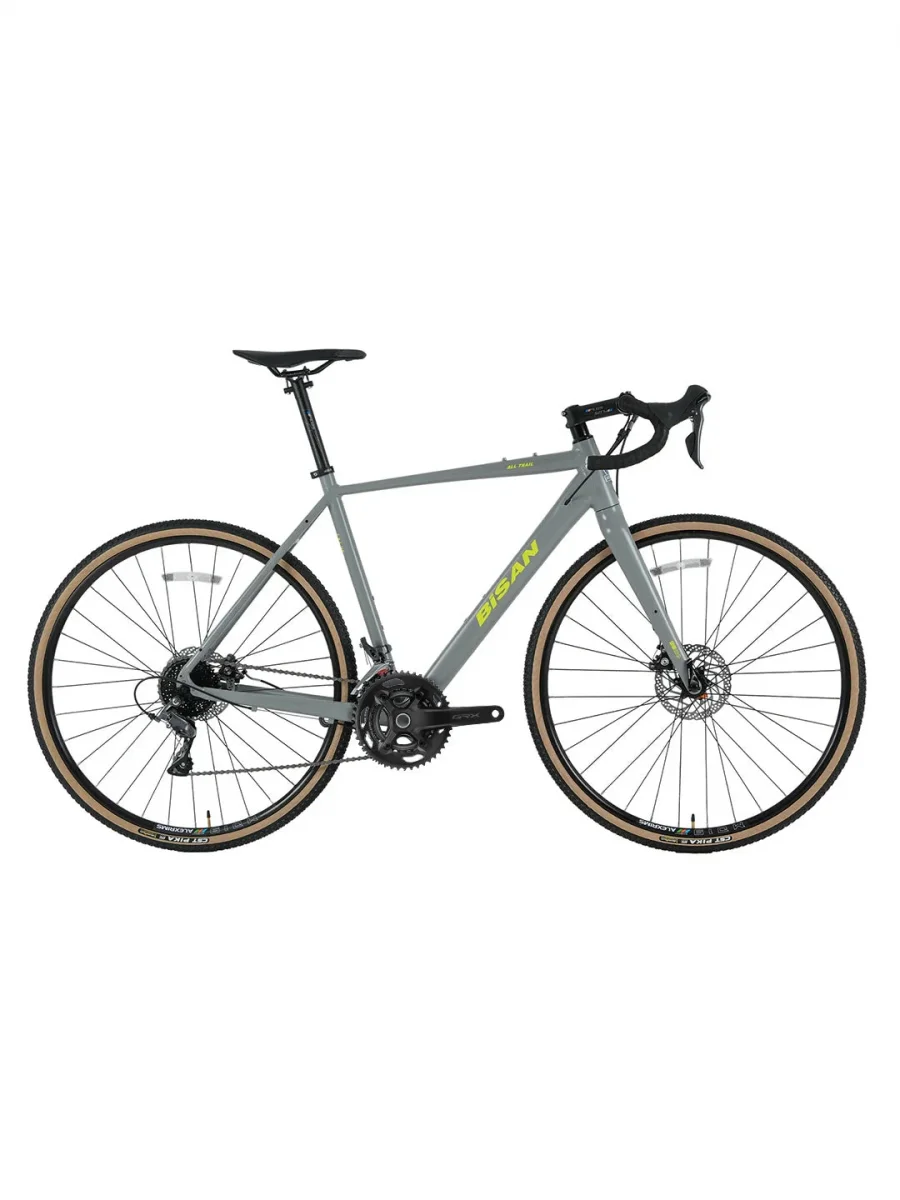 BİSAN ALL TRAIL GRX600 ERKEK YARIŞ BİSİKLETİ 500H HD 28 JANT 22 VİTES AÇIK GRİ SARI
