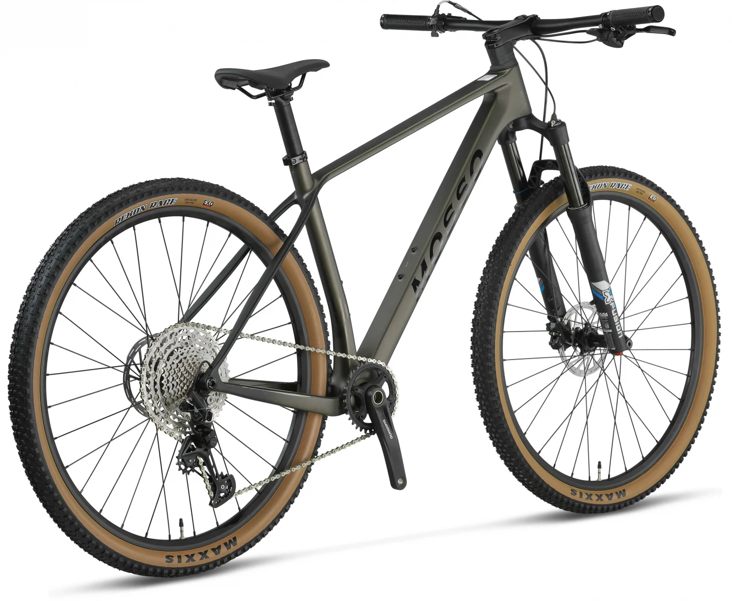 MOSSO LANTOP 612 PLUS HD ERKEK DAĞ BİSİKLETİ KARBON 430H  29 JANT 12 VİTES MAT SİYAH GRİ