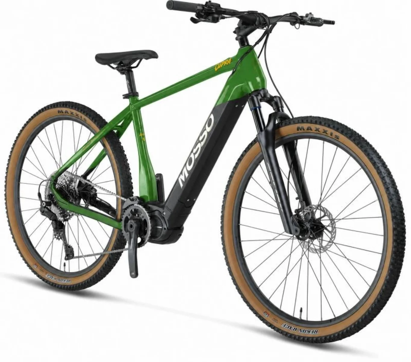MOSSO E-LUPRA ELEKTRİKLİ ERKEK DAĞ BİSİKLET 530H HD 28 JANT 11 VİTES GREEN BLACK
