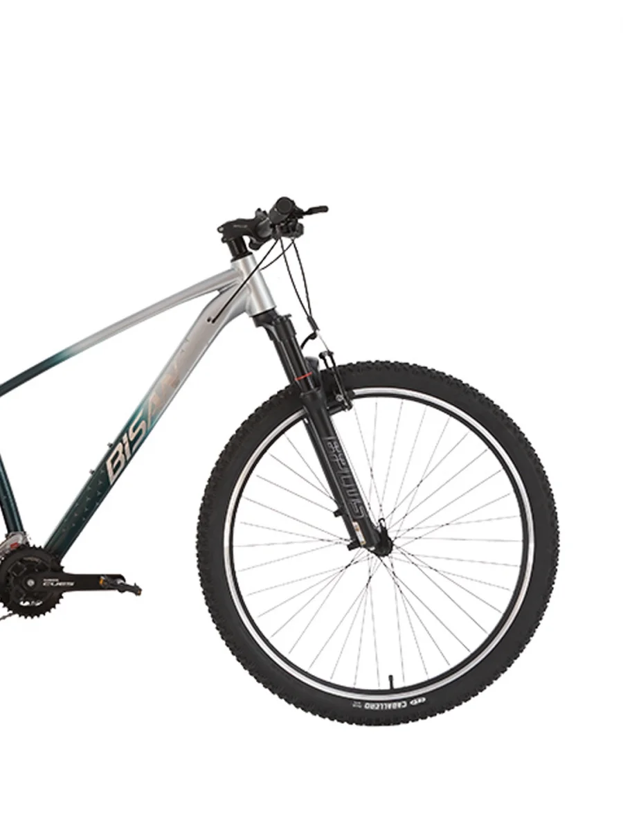 BİSAN BOLD 7.3 ERKEK DAĞ BİSİKLETİ 33CM V 26 JANT 21 VİTES GRİ KOYU YEŞİL KROM