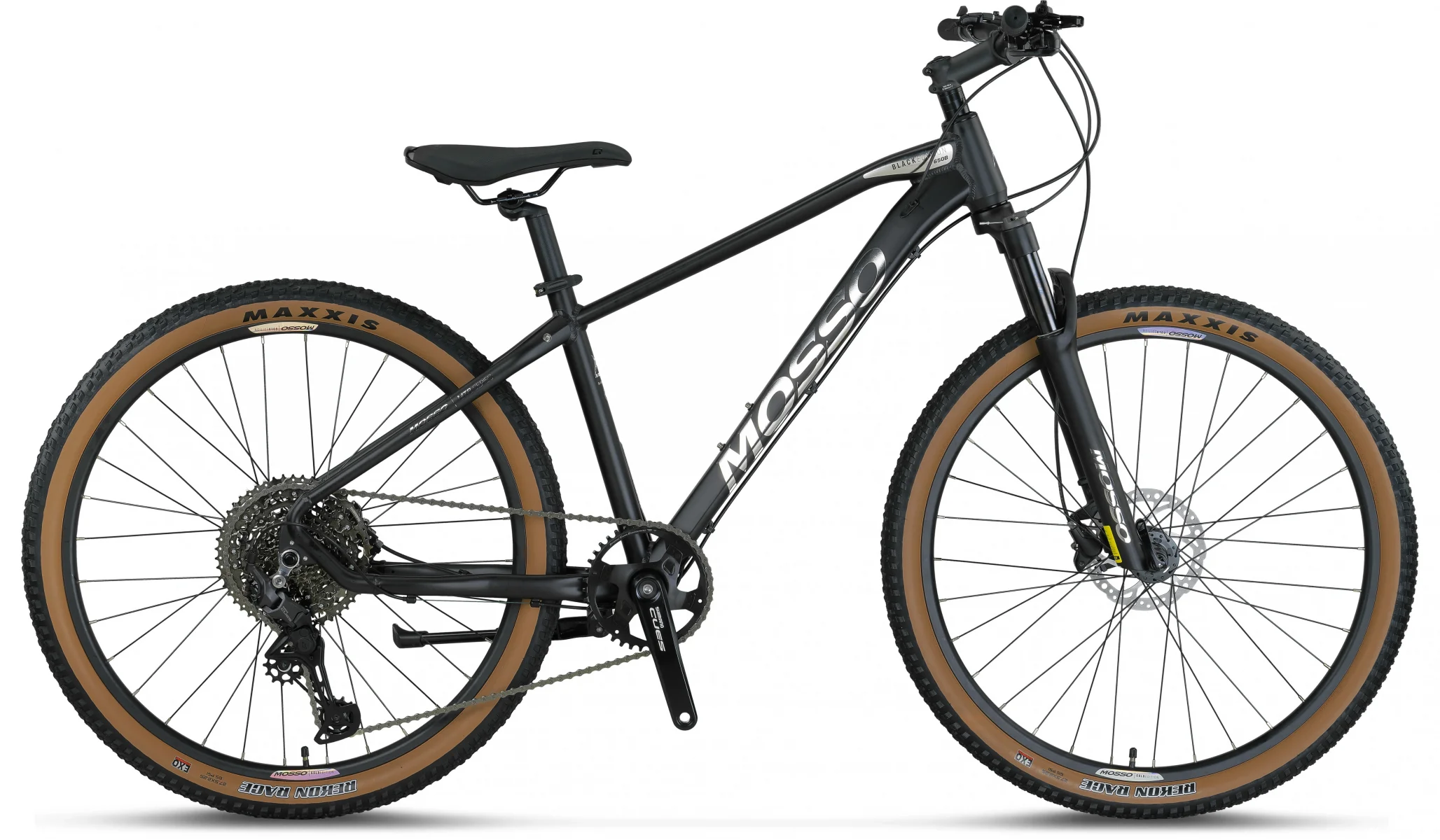 MOSSO BLACK EDITION-27 CUES ERKEK DAĞ BİSİKLETİ 457H HD 27.5 JANT 11 VİTES MAT SİYAH CHROME