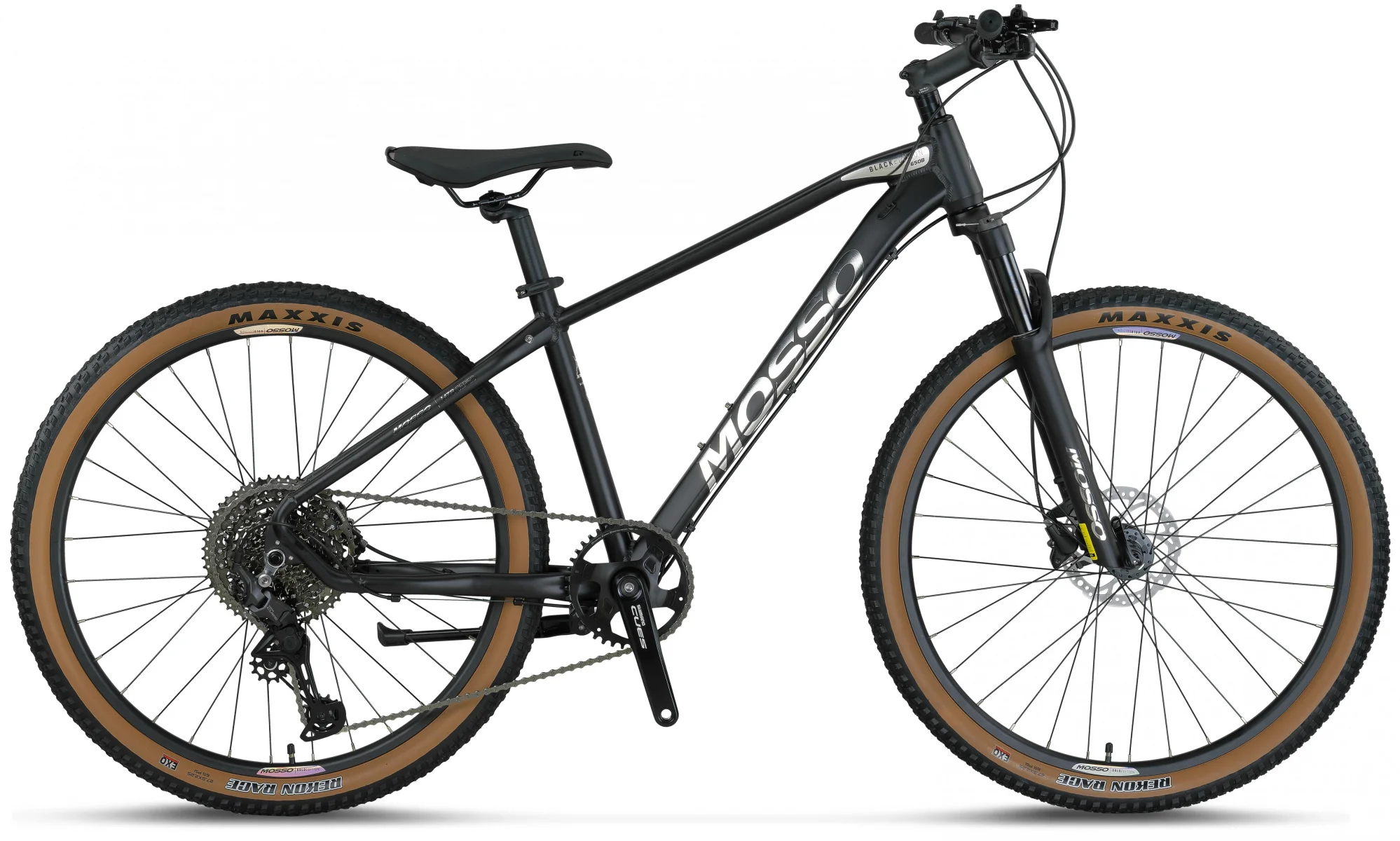 MOSSO BLACK EDITION-27 CUES ERKEK DAĞ BİSİKLETİ 406H HD 27.5 JANT 10 VİTES MAT SİYAH CHROME