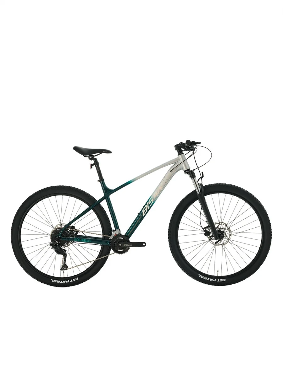 BİSAN BOLD 9.2 ERKEK DAĞ BİSİKLETİ 43CM HD 27.5 JANT 18 VİTES GRİ KOYU YEŞİL KROM
