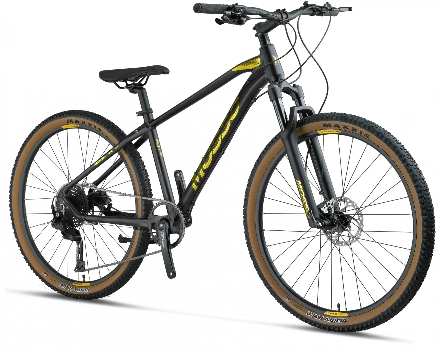 MOSSO GOLD EDITION-27 CUES ERKEK DAĞ BİSİKLETİ 457H HD 27.5 JANT 9 VİTES MAT SİYAH GOLD