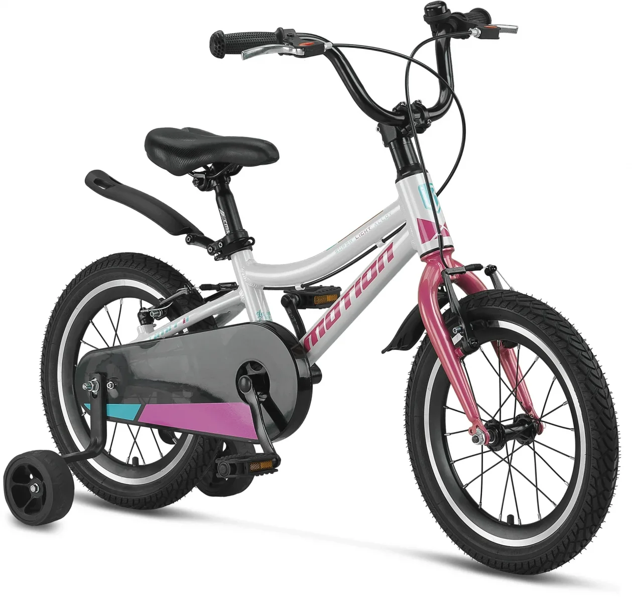 ÜMİT 2074 MOTION KIZ ÇOCUK BİSİKLETİ V 20 JANT BEYAZ PEMBE