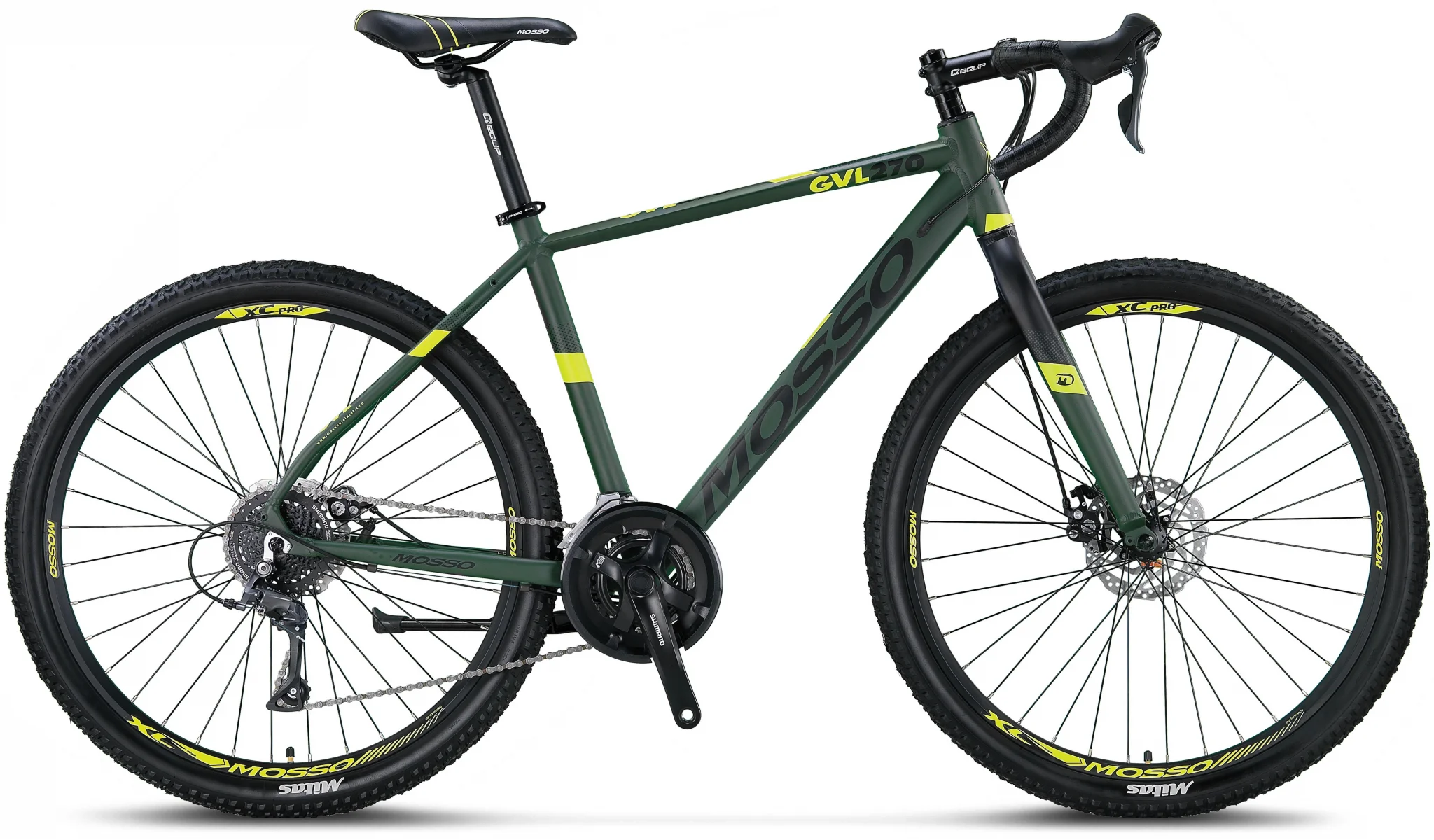 MOSSO GVL270 CLARIS ERKEK YARIŞ BİSİKLETİ 533H MD 27.5 JANT 16 VİTES HAKI LIME