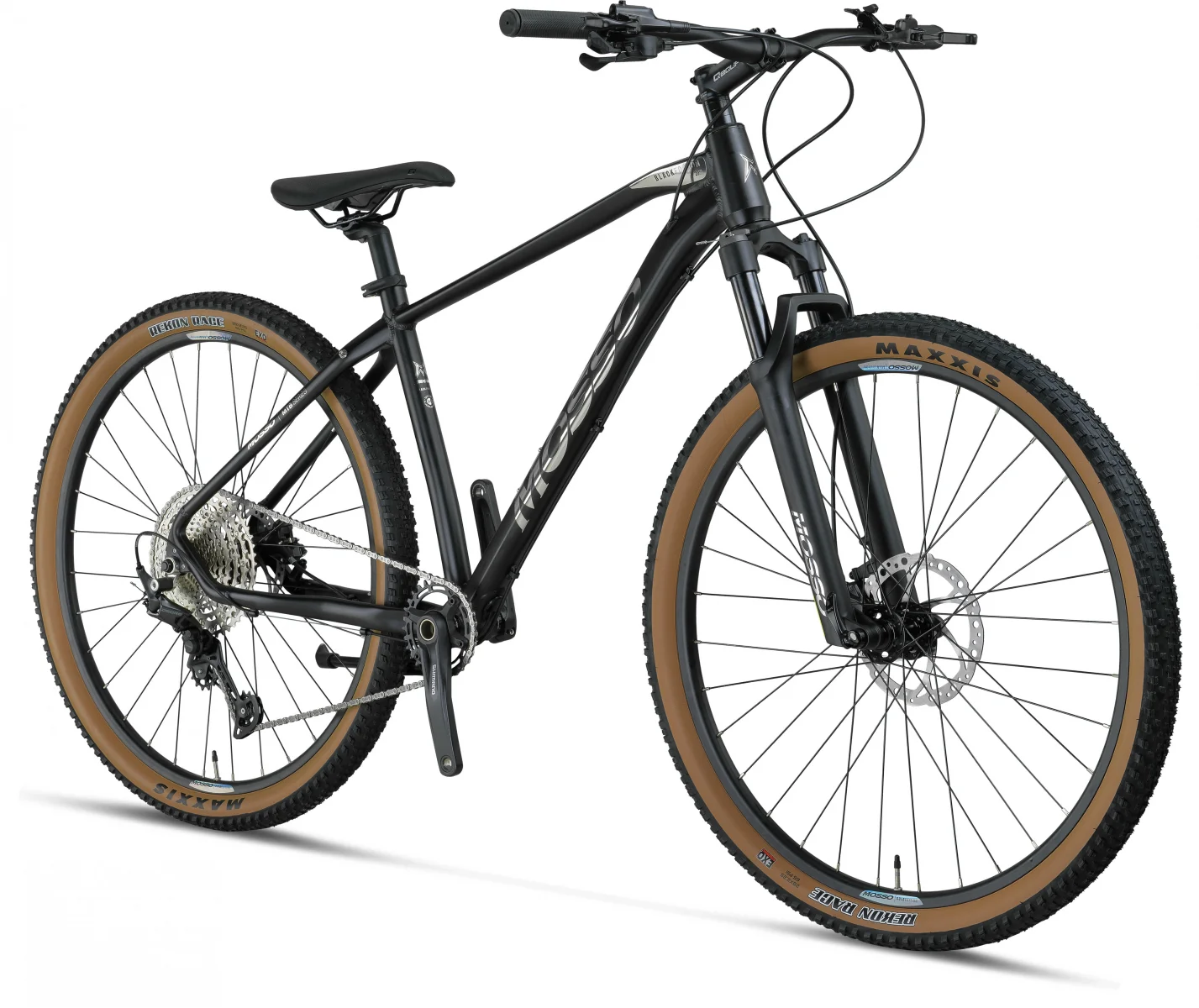 MOSSO BLACK EDITION-29 DEORE ERKEK DAĞ BİSİKLETİ 406H HD 29 JANT 12 VİTES MAT SİYAH CHROME