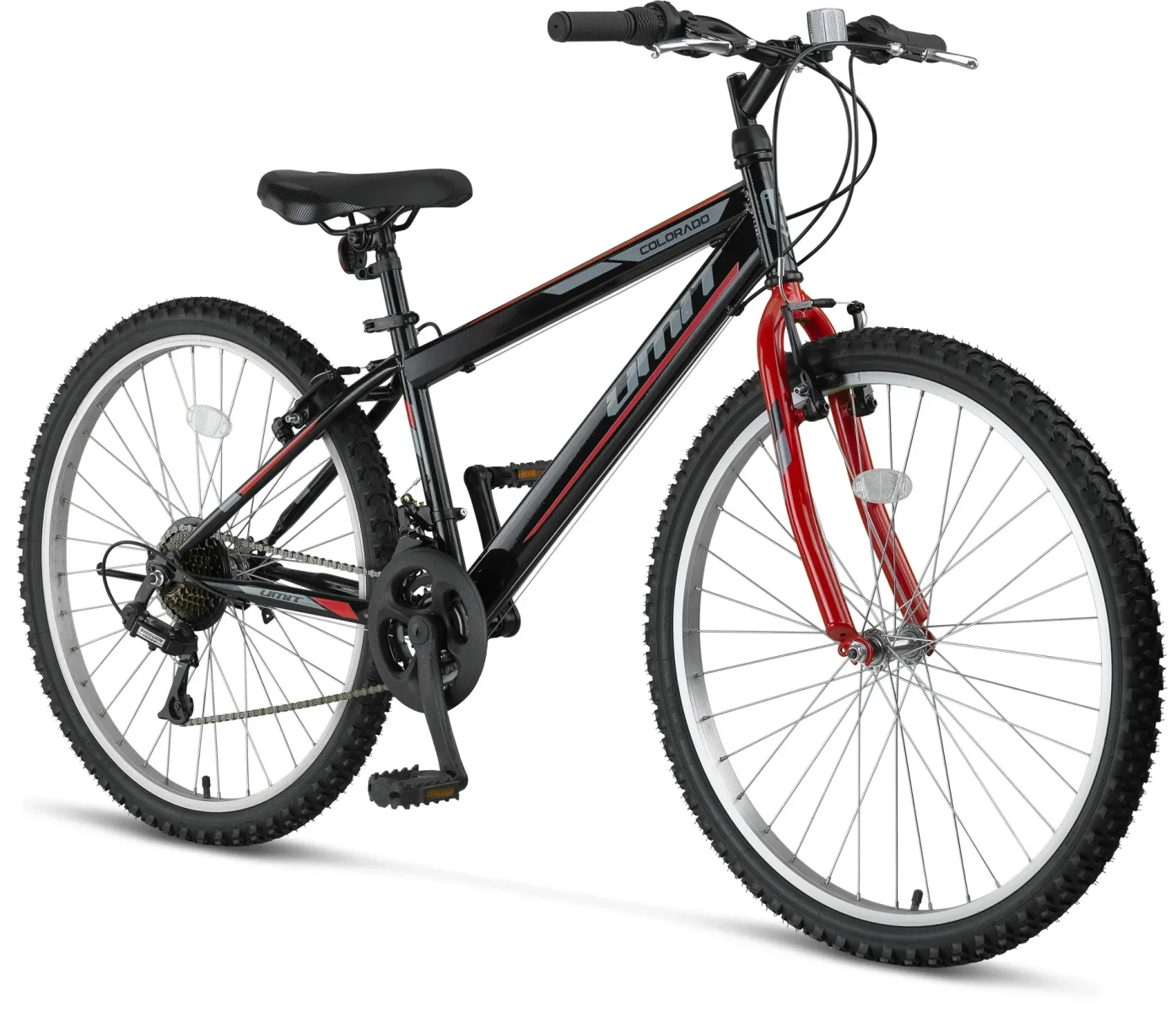 ÜMİT 2401 COLORADO ERKEK DAĞ BİSİKLETİ V 24 JANT 21 VİTES SİYAH KIRMIZI