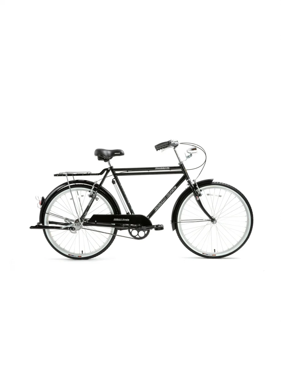 BİSAN ROADSTAR GL ERKEK HİZMET BİSİKLETİ 58CM V 26 JANT 1X1 VİTES PARLAK SİYAH BEYAZ