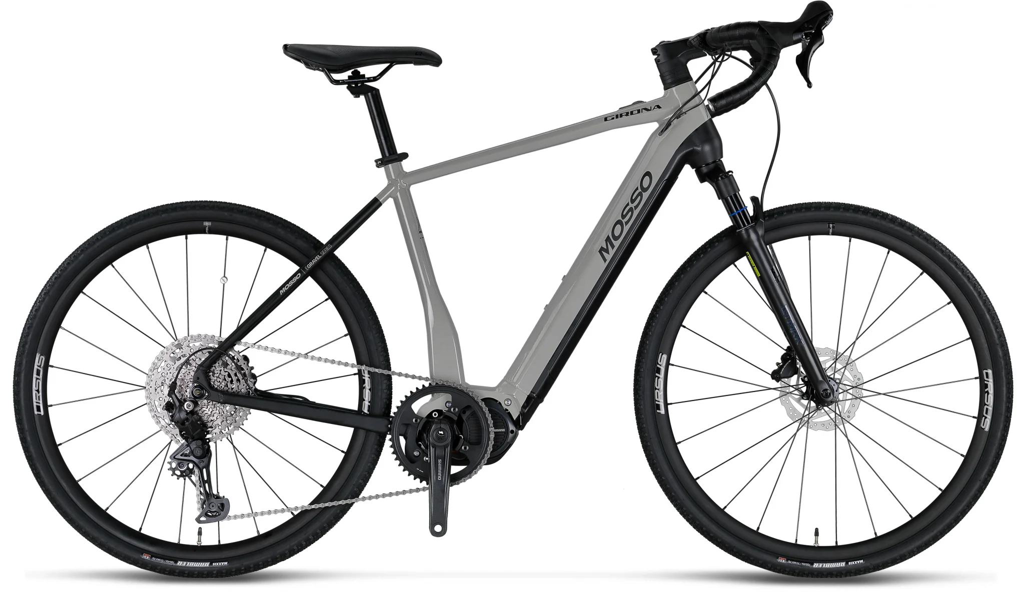 MOSSO E-GIRONA GVL ELEKTRİKLİ BİSİKLET 550H HD 28 JANT 11 VİTES GRAY BLACK