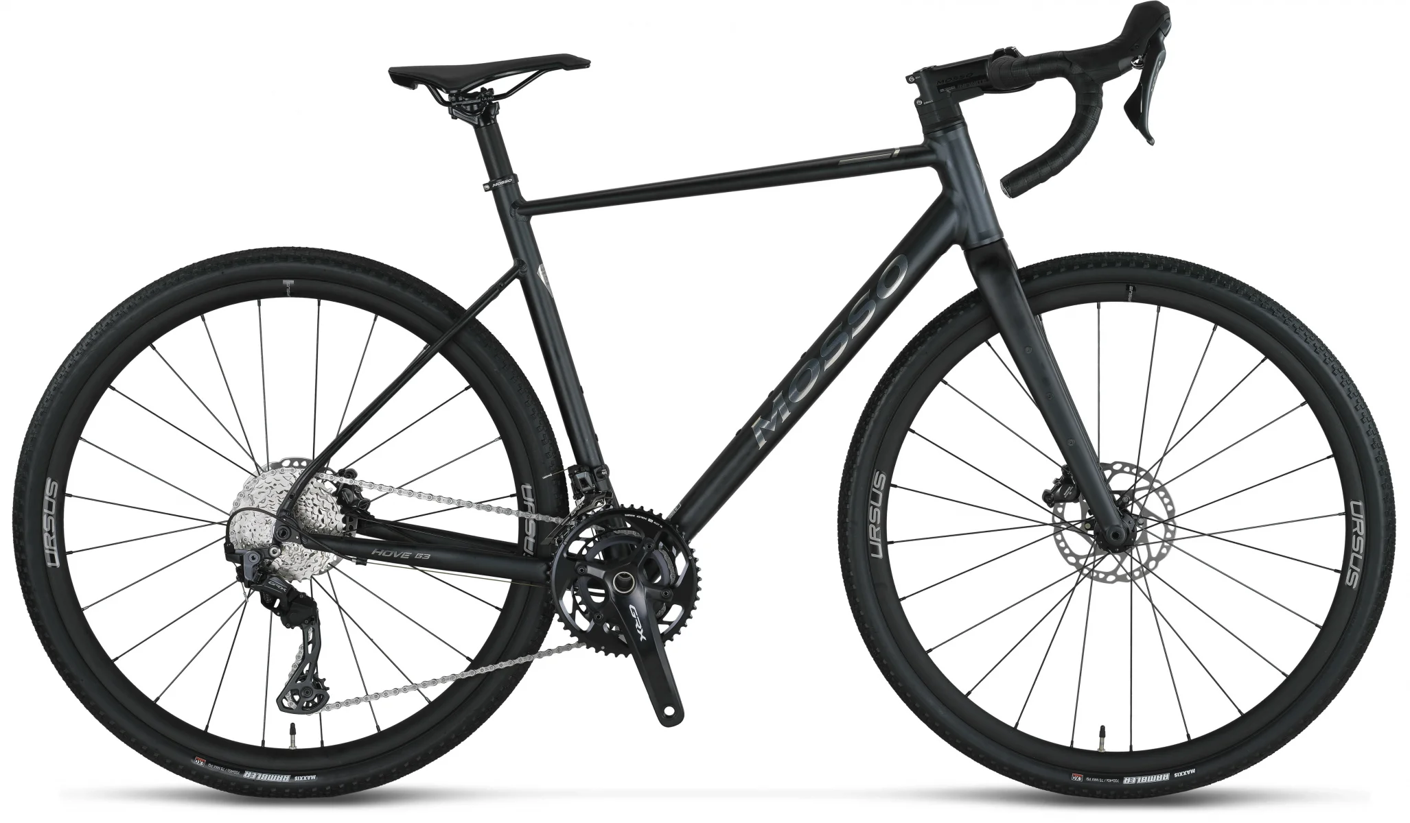 MOSSO GVL703 GRX820 ERKEK YARIŞ BİSİKLETİ 530H HD 28 JANT 24 VİTES MAT SİYAH GRİ