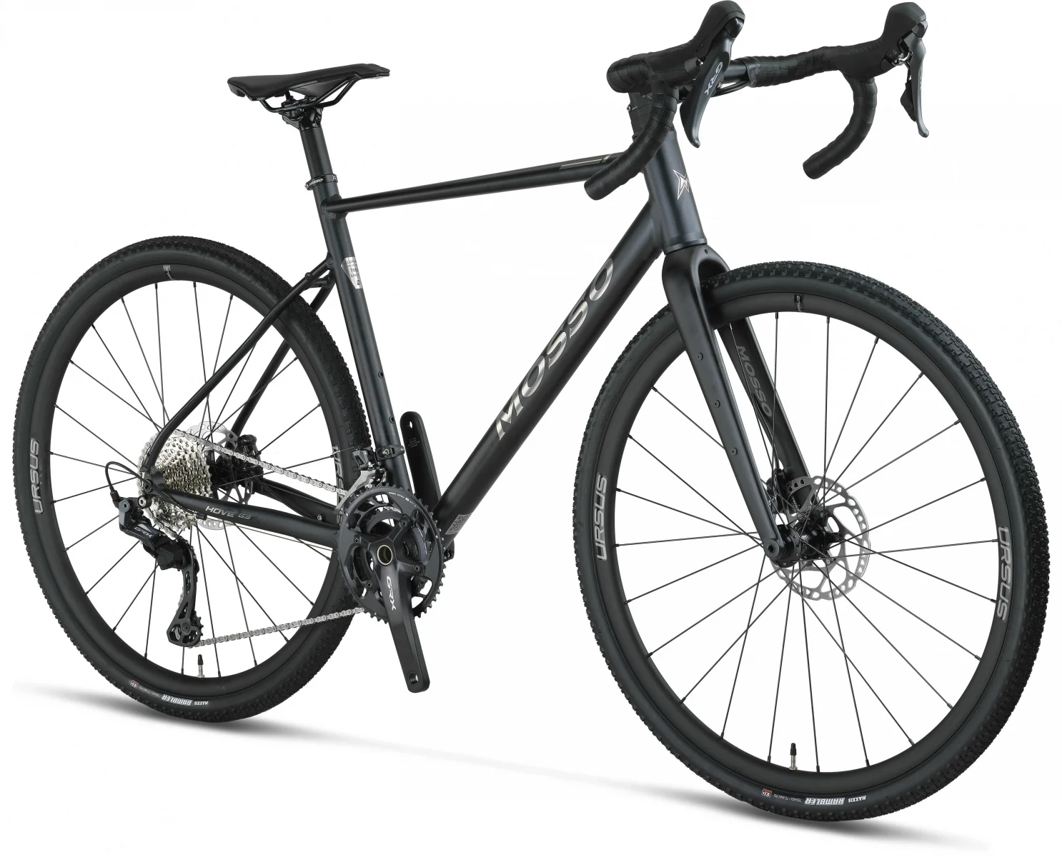 MOSSO GVL703-GRX820 ERKEK YARIŞ BİSİKLETİ 560H HD 28 JANT 24 VİTES MAT SİYAH GRİ