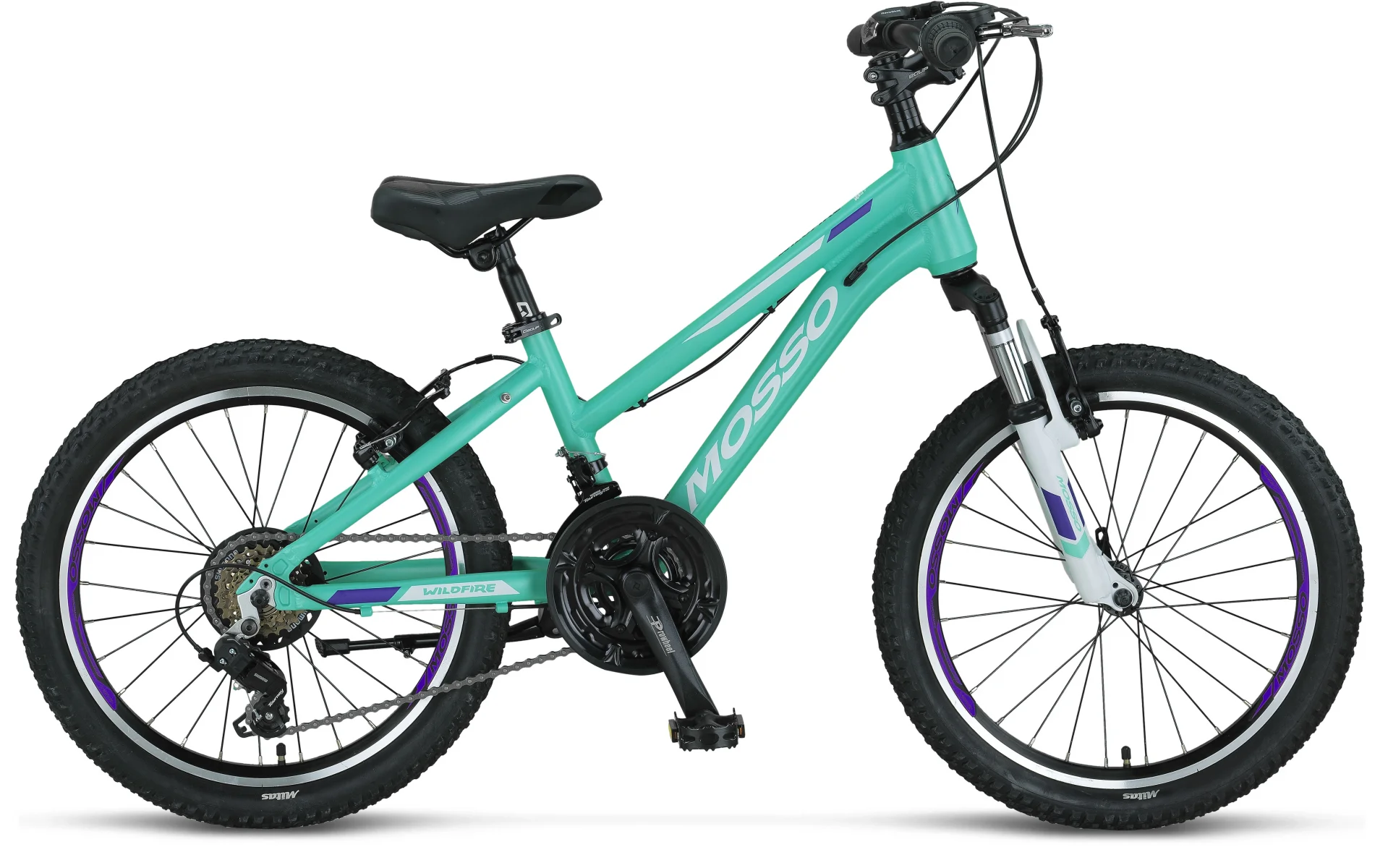 MOSSO WILDFIRE L-20-V KIZ ÇOCUK BİSİKLETİ 280H 20 JANT 18 VİTES EMERALD MOR