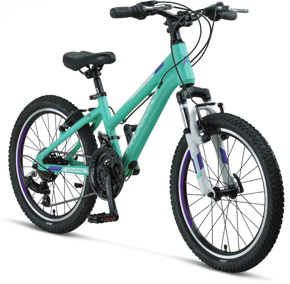MOSSO WILDFIRE L-20-V KIZ ÇOCUK BİSİKLETİ 280H 20 JANT 18 VİTES EMERALD MOR