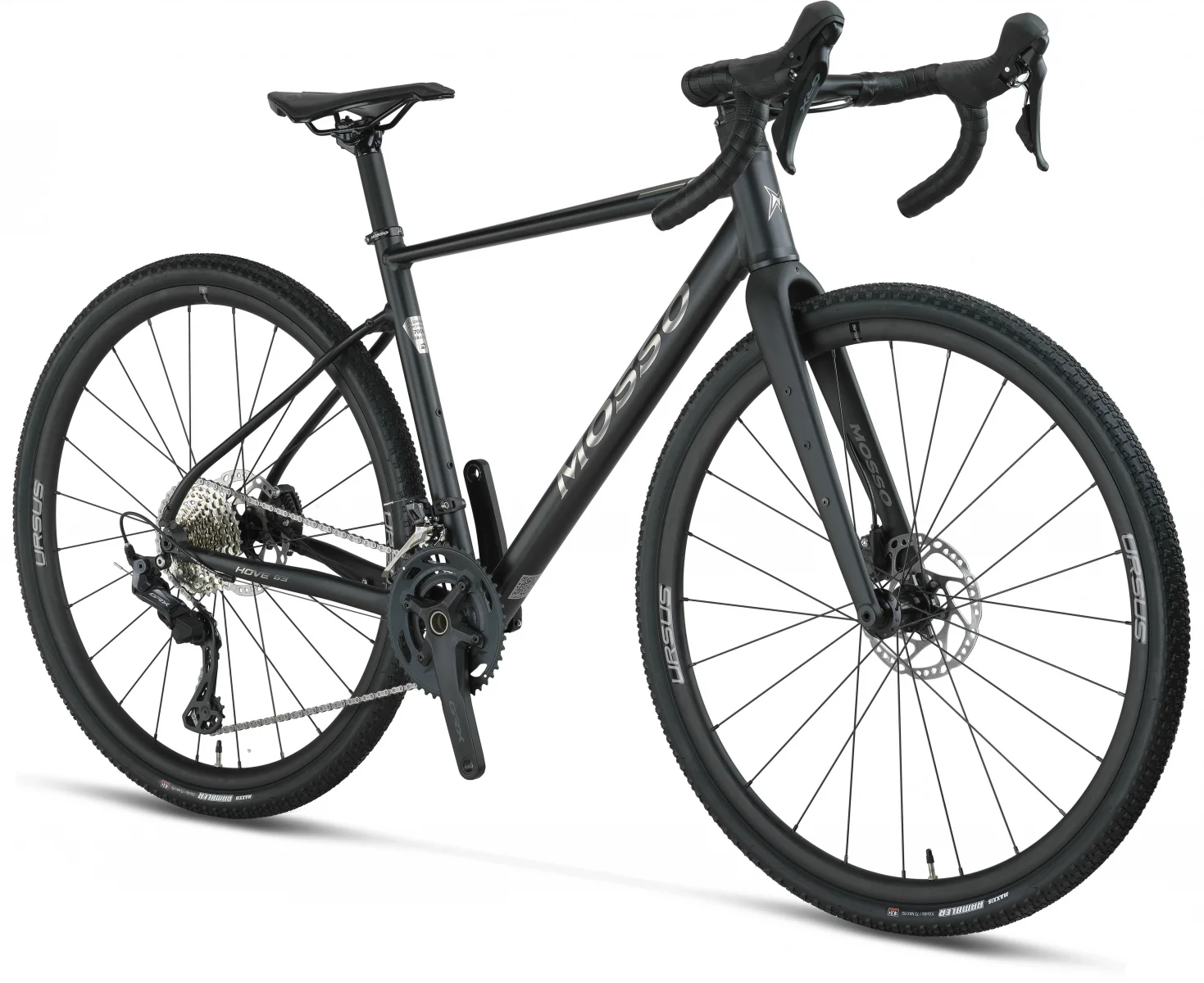 MOSSO GVL703-GRX610 ERKEK YARIŞ BİSİKLETİ 500H HD 28 JANT 24 VİTES MAT SİYAH GRİ