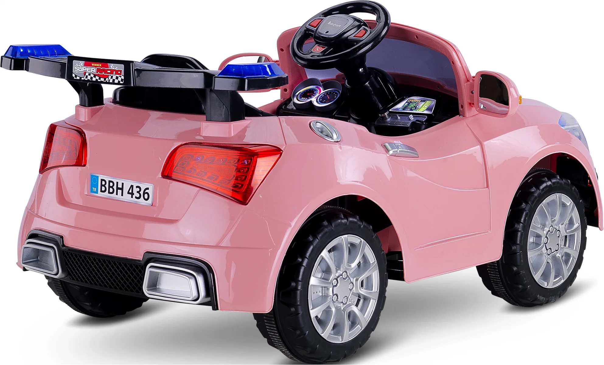 BABYHOPE 436 KUMANDALI 12V AKÜLÜ ARABA PASTEL PEMBE