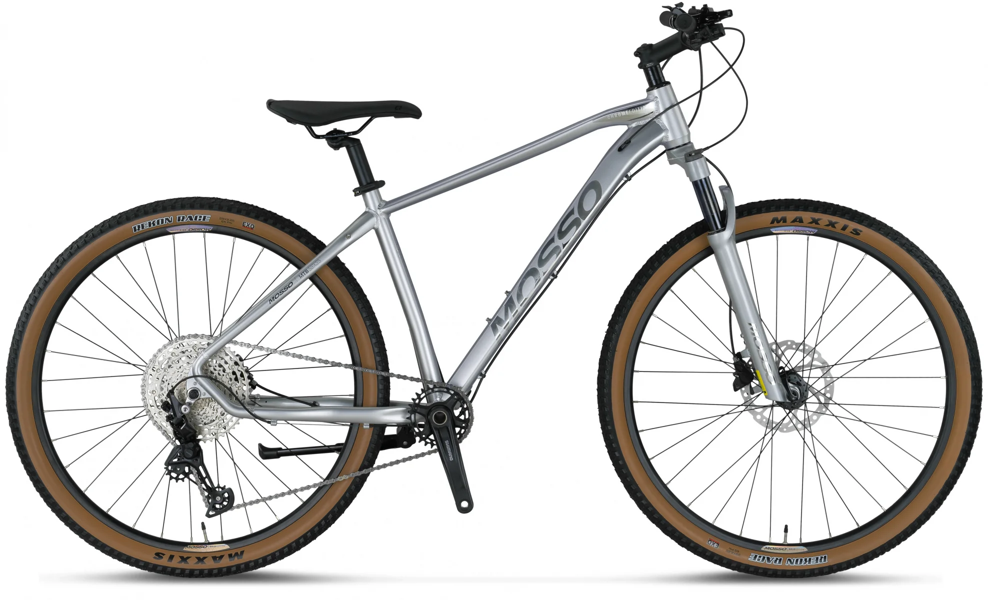 MOSSO CHROME EDITION-27 DEORE ERKEK DAĞ BİSİKLETİ 406H HD 27.5 JANT 12 VİTES SİLVER CHROME