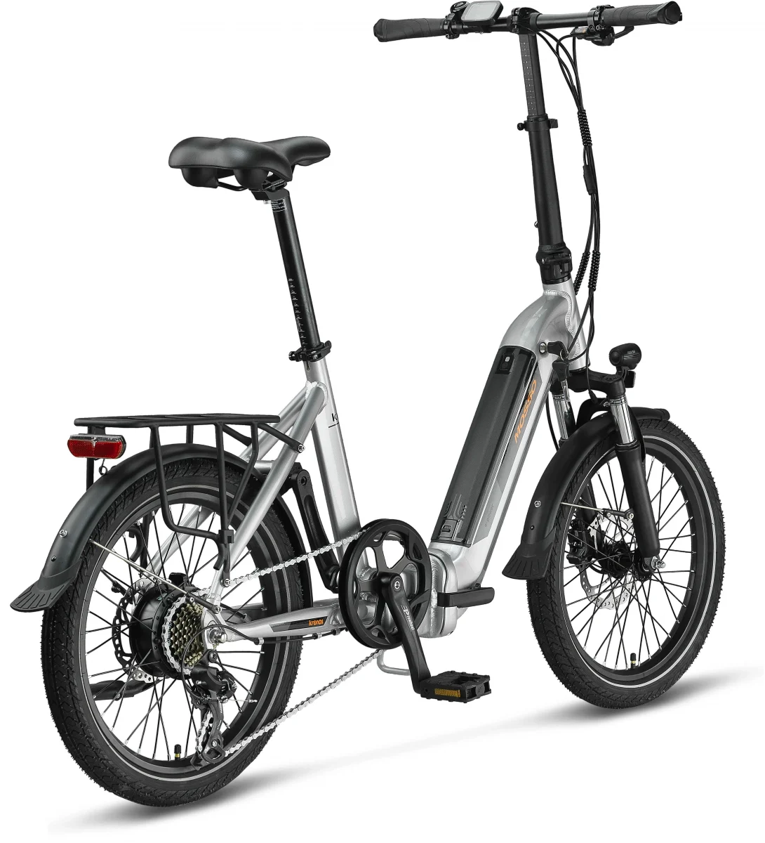 MOSSO KRONOS ELEKTRİKLİ KATLANIR BİSİKLET 390H HYD 20 JANT 7 VİTES SİLVER