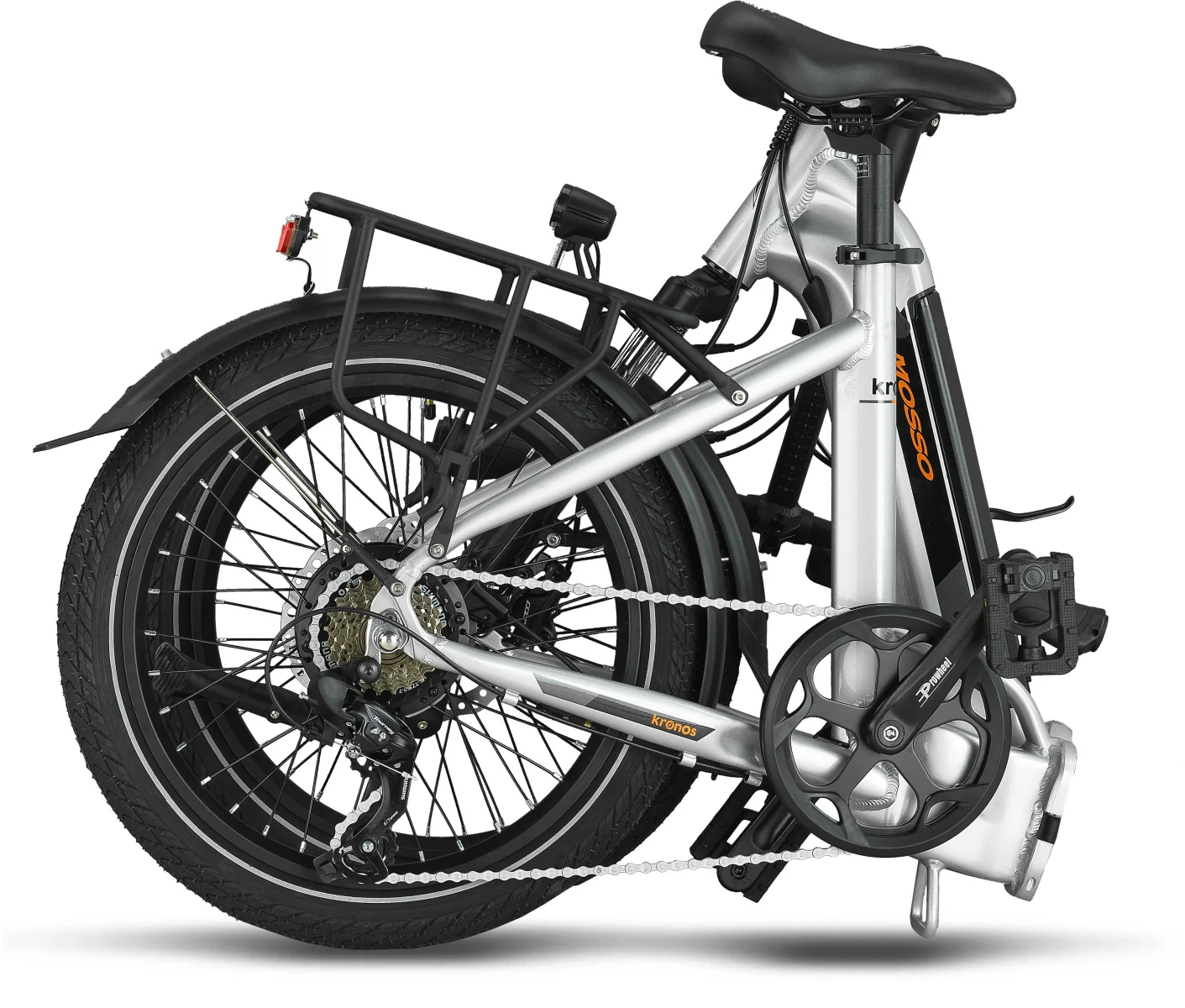 MOSSO KRONOS ELEKTRİKLİ KATLANIR BİSİKLET 390H HYD 20 JANT 7 VİTES SİLVER
