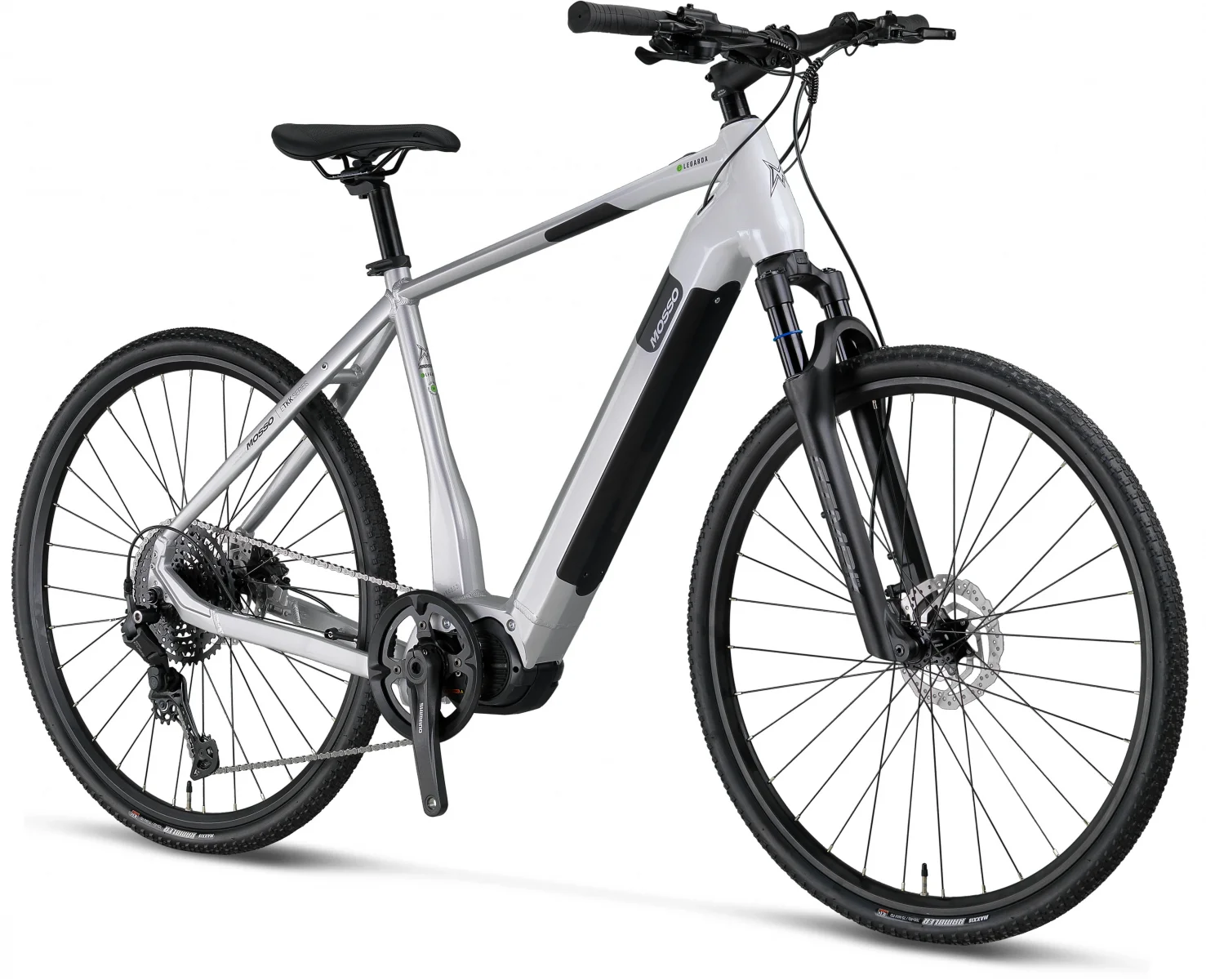 MOSSO E-LEGARDA ELEKTRİKLİ ŞEHİR BİSİKLET 520H HYD 28 JANT 10 VİTES WHITE SILVER