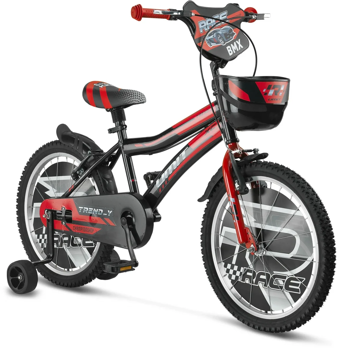 ÜMİT 2002 TREND-Y-BMX-SEPET-V-ERKEK ÇOCUK BİSİKLETİ 20 JANT SİYAH KIRMIZI