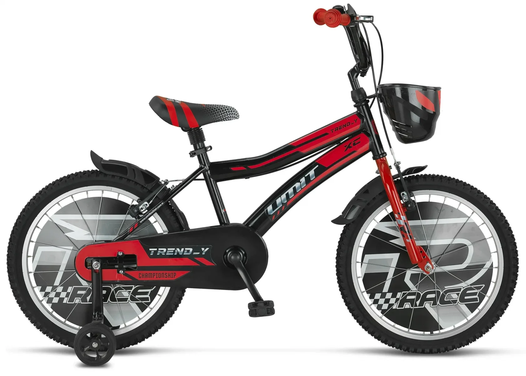 ÜMİT 2002 TREND-Y-BMX-SEPET-V-ERKEK ÇOCUK BİSİKLETİ 20 JANT SİYAH KIRMIZI