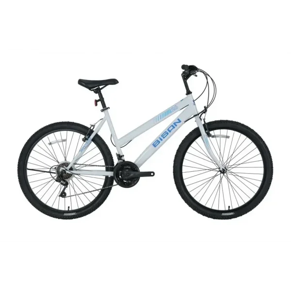 BİSAN SENTIERO KADIN DAĞ BİSİKLETİ 46CM V 26 JANT 21 VİTES METALİK BEYAZ MAVİ