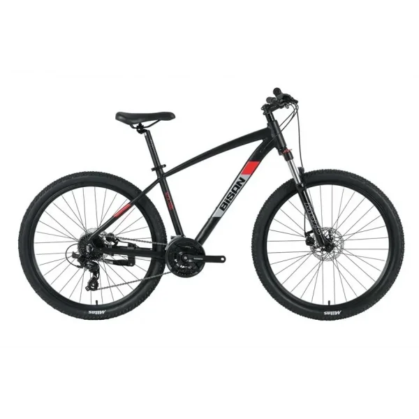 BİSAN MTX 7200 ERKEK DAĞ BİSİKLETİ 48CM MD 26 JANT 24 VİTES MAT SİYAH KIRMIZI