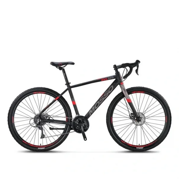 MOSSO GVL290 CLARIS ERKEK YARIŞ BİSİKLETİ 430H MD 29 JANT 16 VİTES SİYAH KIRMIZI