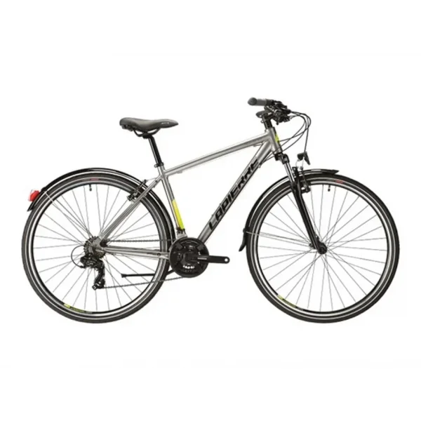 LAPIERRE TREKKING 1.0 ERKEK ŞEHİR BİSİKLETİ V 410H 28 JANT 21 VİTES GRİ LİME YEŞİL SİYAH
