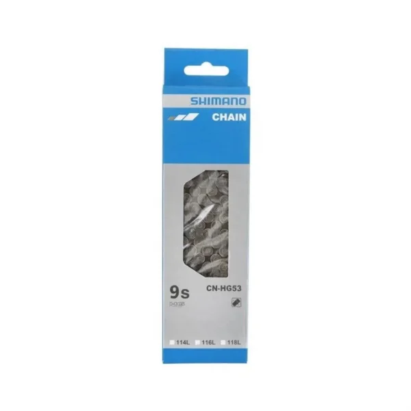 SHIMANO CN-HG53 BİSİKLET ZİNCİR 116 BAKLA 9 VİTES SİYAH GRİ