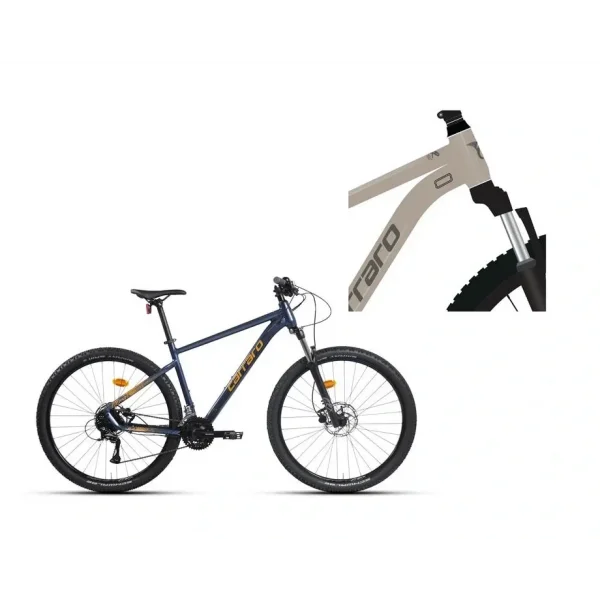 CARRARO CRX 924 ERKEK DAĞ BİSİKLETİ 400H HD 29 JANT 24 VİTES GÜL GRİ KOYU GRİ