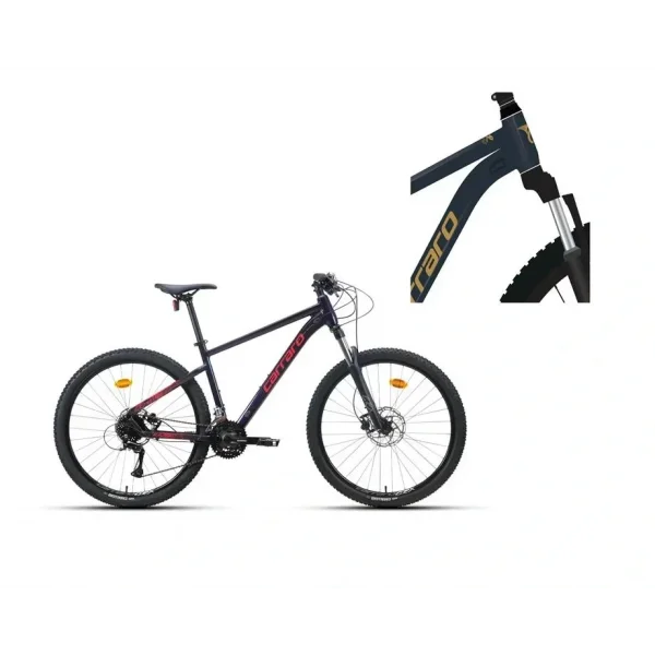 CARRARO CRX 724 ERKEK DAĞ BİSİKLETİ 440H HD 27.5 JANT 24 VİTES PARILTILI LACİVERT BRONZ
