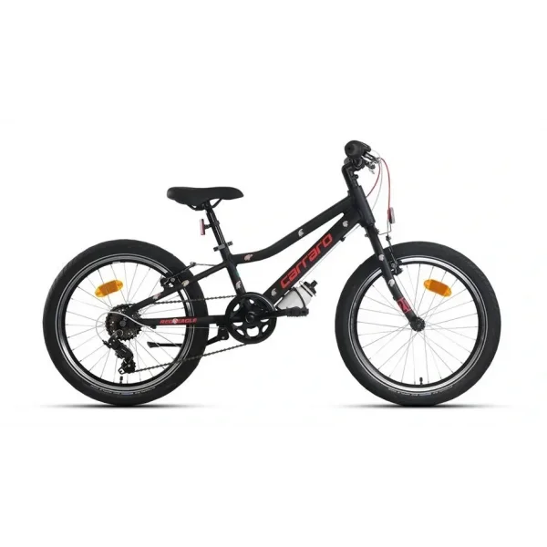 CARRARO RED EAGLE ERKEK ÇOCUK BİSİKLETİ 230H 6 VİTES V 20 JANT MAT SİYAH KIRMIZI