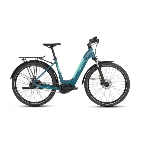 CARRARO E-FLOW X KADIN ŞEHİR BİSİKLETİ 440H HD 27.5 JANT NEX-5 DI2 GECE YEŞİLİ TURKUAZ SU YEŞİLİ