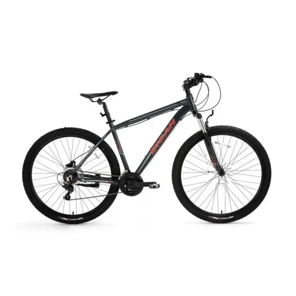 BİSAN ATLAS ERKEK DAĞ BİSİKLETİ 48CM V 27.5 JANT 21 VİTES PARLAK GRİ KIRMIZI
