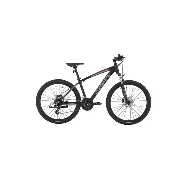 BİSAN MTX 7300 ERKEK DAĞ BİSİKLETİ 39.5 CM HD 26 JANT 24 VİTES MAT SİYAH GRİ