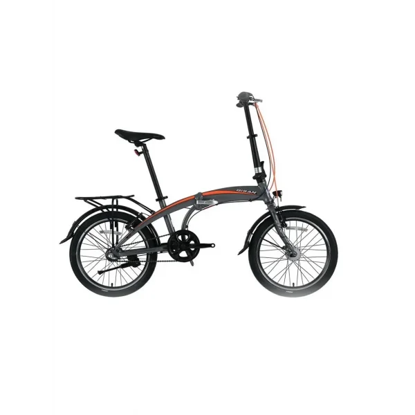 BİSAN FX 3500-NX3 KATLANIR BİSİKLET 32CM V 20 JANT NEX.3 VİTES METALİK GRİ TURUNCU