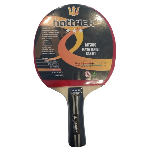 HATTRICK MT300 MASA TENİSİ RAKETİ 3 YILDIZ VAKUMLU