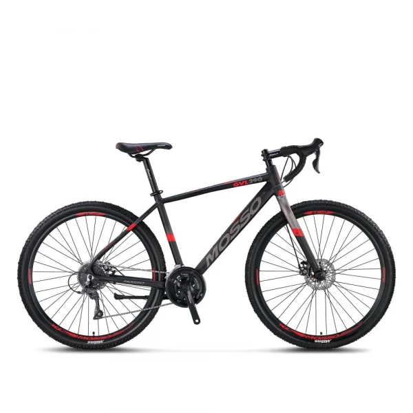 MOSSO GVL290 CLARIS ERKEK YARIŞ BİSİKLETİ 482H MD 29 JANT 16 VİTES SİYAH KIRMIZI
