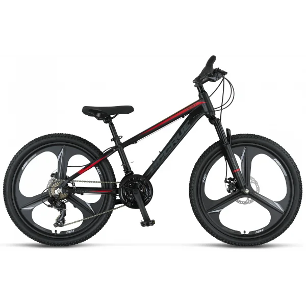 ÜMİT 2456 ACCRUE MD ERKEK DAĞ BİSİKLETİ 304H 24 JANT 21 VİTES BLACK RED