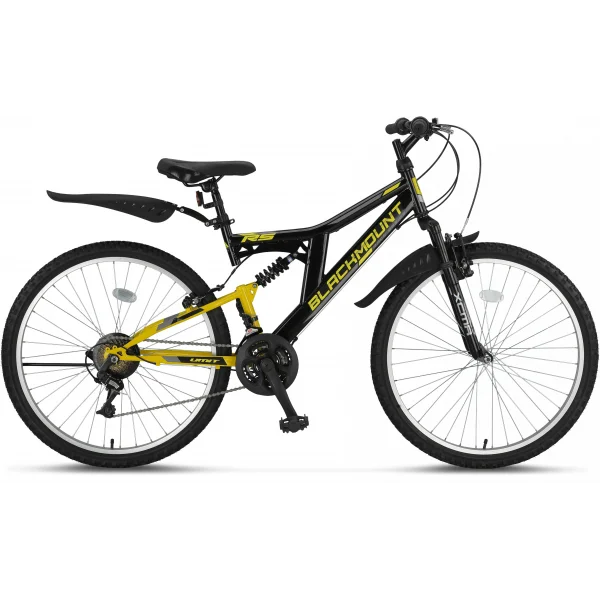 ÜMİT 2429 BLACKMOUNT ERKEK DAĞ BİSİKLETİ MSV-V 24 JANT 21 VİTES SRN SİYAH SARI