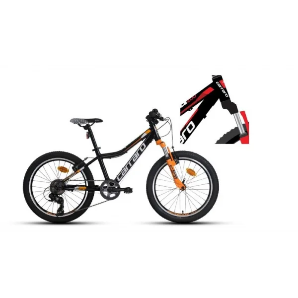 CARRARO SPEED 200 ERKEK ÇOCUK BİSİKLETİ 300H V 20 JANT 7 VİTES SİYAH KIRMIZI BEYAZ