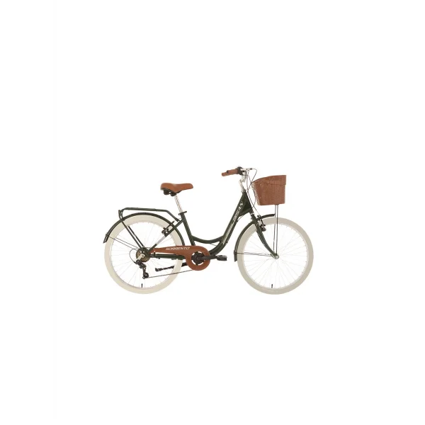 BİSAN SORRENTO-S KADIN ŞEHİR BİSİKLETİ 36CM V 24 JANT 7 VİTES YEŞİL SİLVER