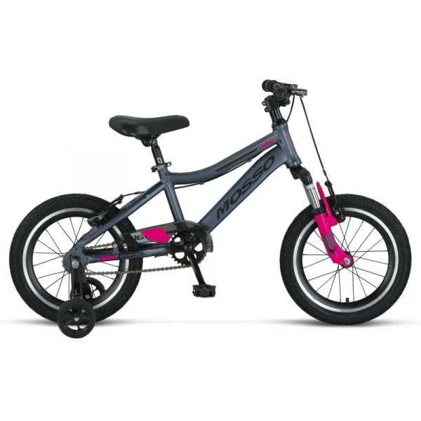 MOSSO WILDFIRE L-16-V KIZ ÇOCUK BİSİKLETİ  255H V 16 JANT ANTRASİT PEMBE