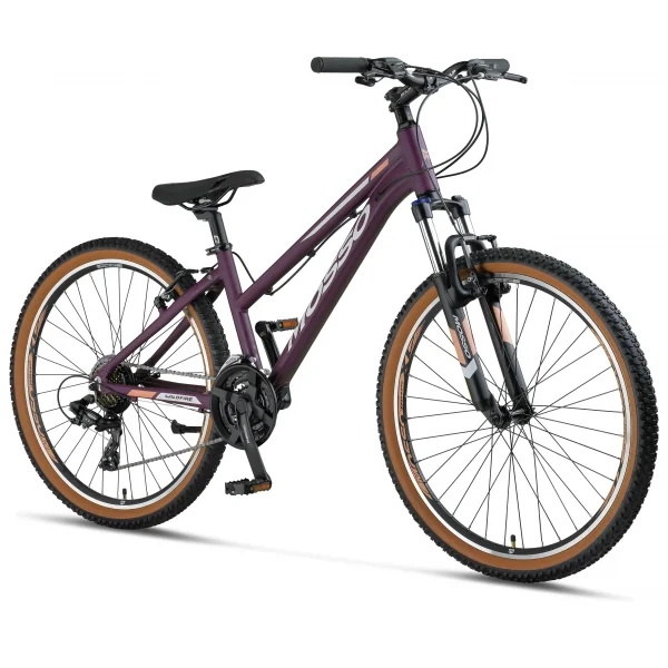 MOSSO WILDFIRE L-26-V KADIN DAĞ BİSİKLETİ 355H V 26 JANT 21 VİTES MAT MOR