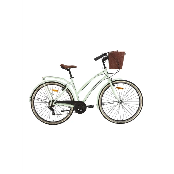 BİSAN SERENITY S KADIN ŞEHİR BİSİKLETİ 48CM V 28 JANT 7 VİTES MİNT YEŞİL SİYAH