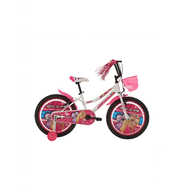 BİSAN ELLA KIZ ÇOCUK BİSİKLETİ 30 CM V 20 JANT BEYAZ PEMBE